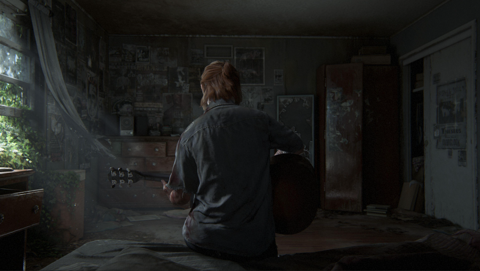 Ellie playing guitar
